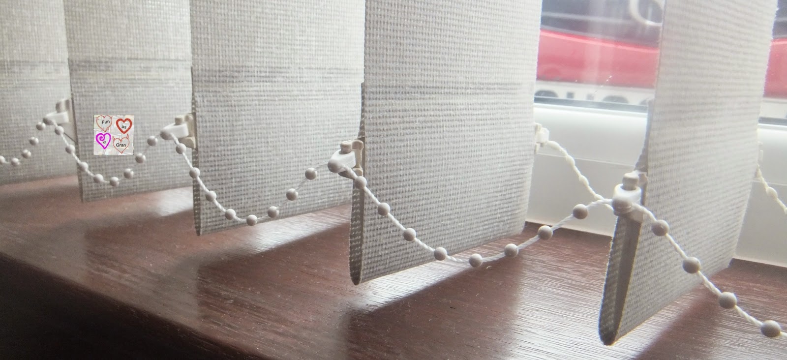 Fun as a Gran Shortening a louvre blind