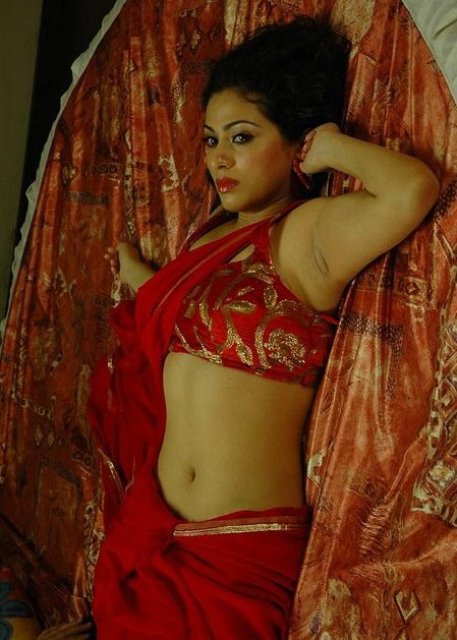 Sada Latest Hot Navel Show Stills In Red Saree Tollywood Picture Spotlite 
