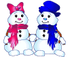 Christmas snowman emoticons