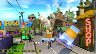 Wild Dinosaur Attack In City Apk - Free Download Android Game