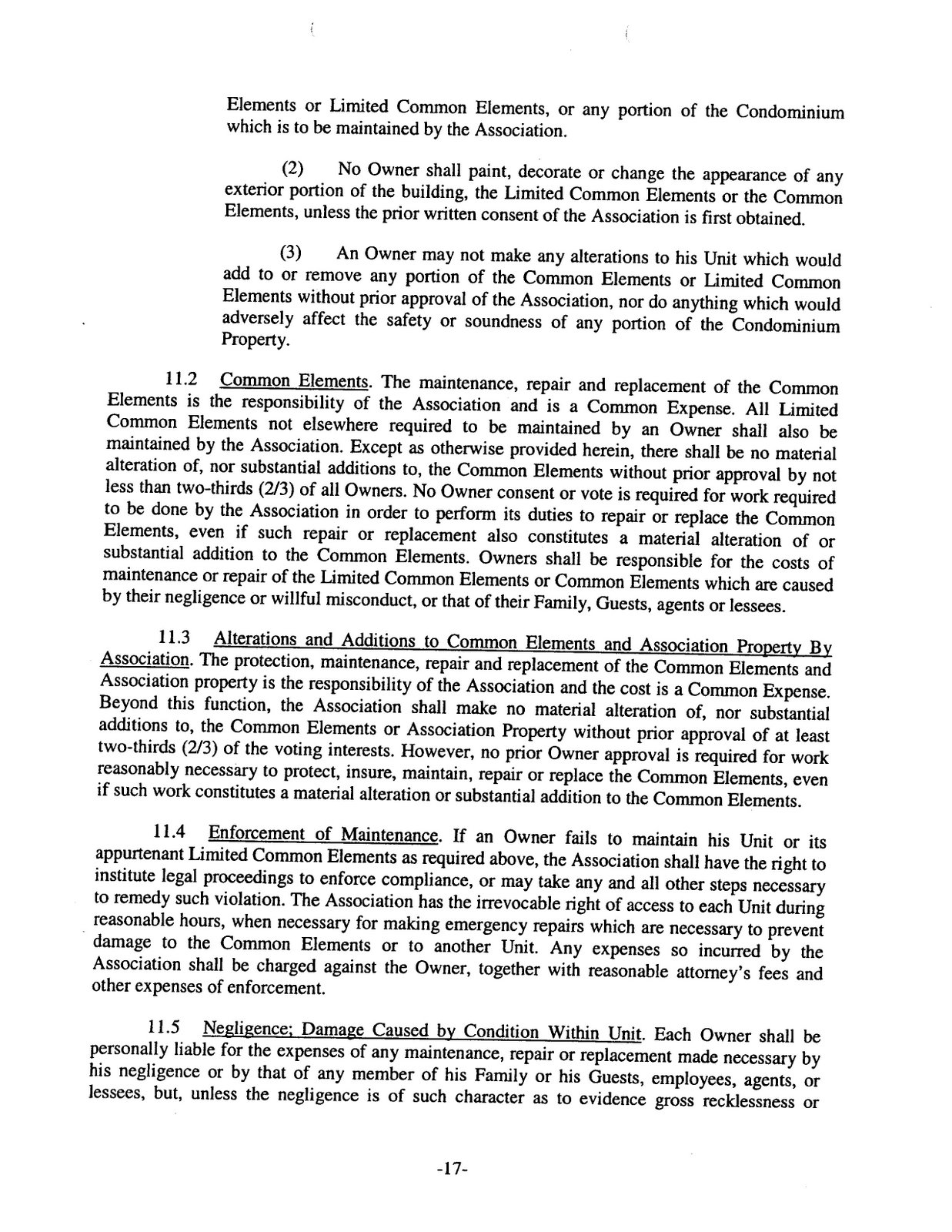 Nautilus Cove Declaration of Condo