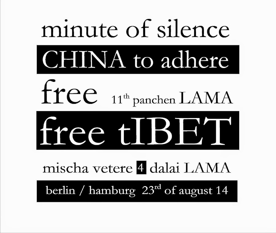 dalai LAMA 11th panchen lama CHINA free tIBET mischa vetere THE MENTAL REVOLUTION THE HOPE CYCLE