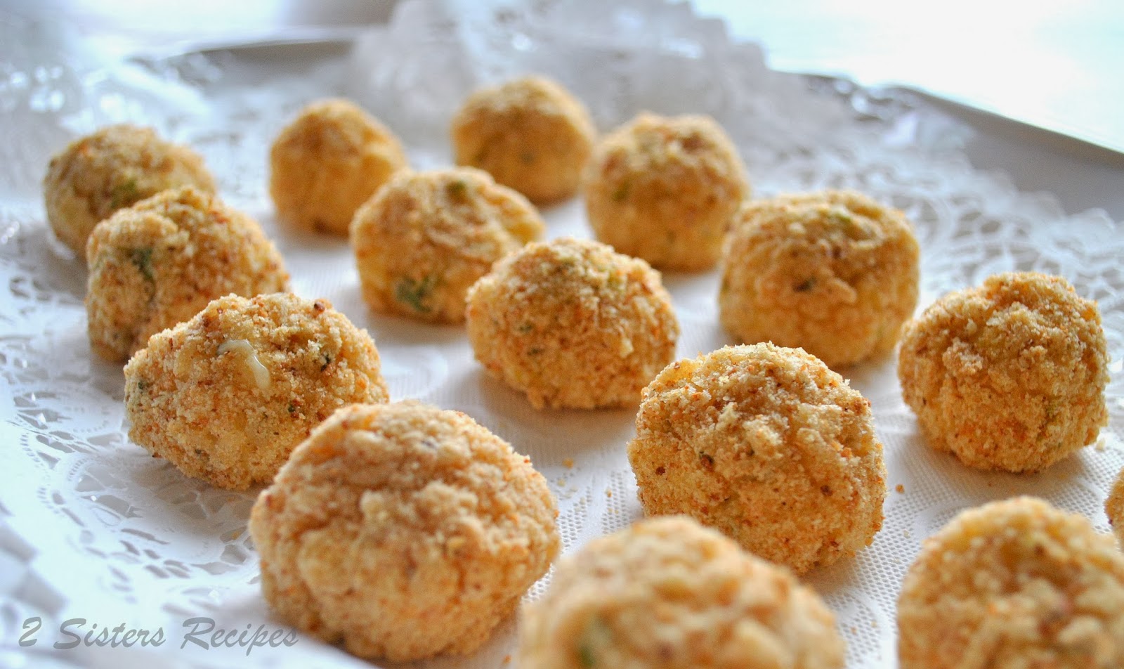 Arancini Bites with Fontina Cheese 2 Sisters Recipes by Anna and Liz
