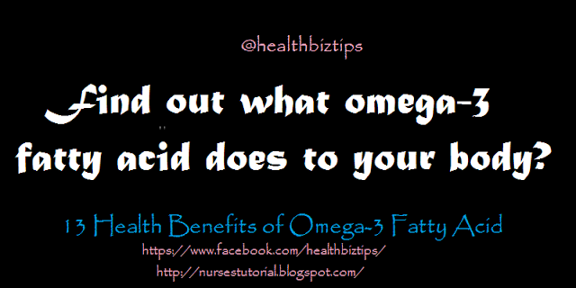 What omega-3 fatty acid does to your body?