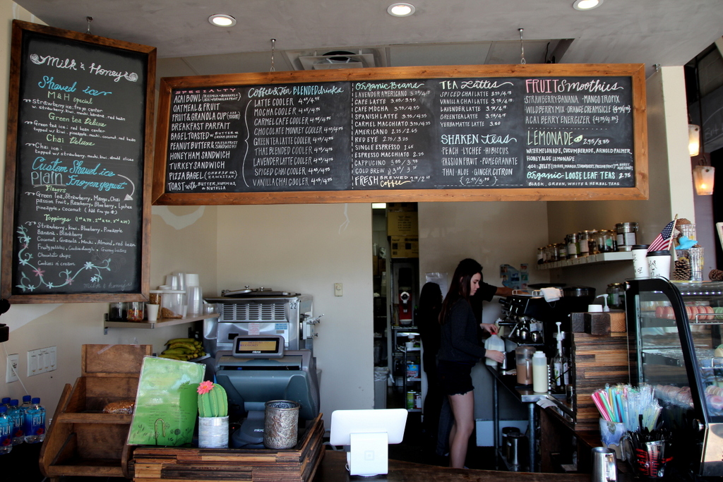 Milk & Honey and their delicious Lavender Lattes Coffee and Hip