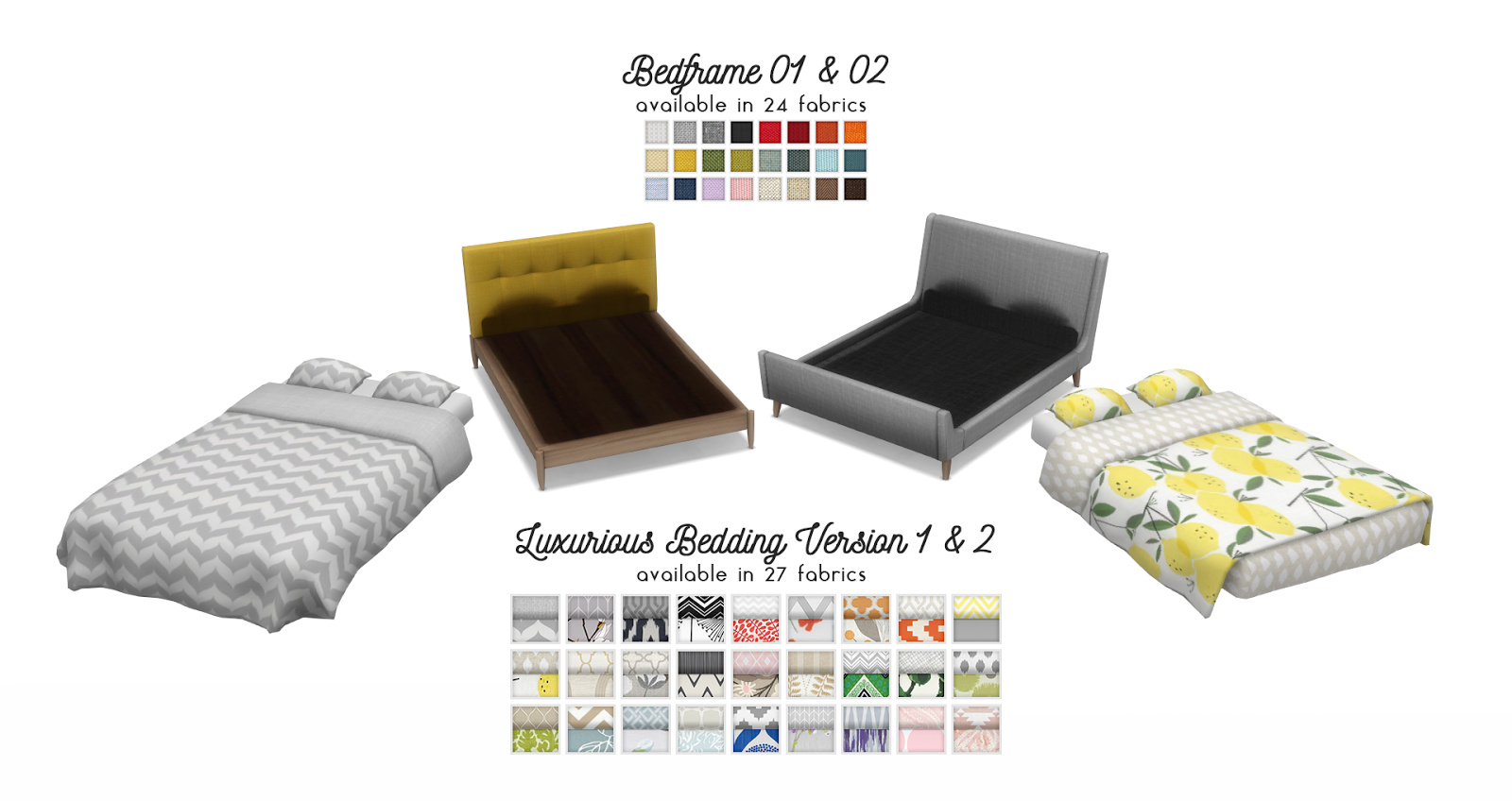 Simsational Designs MidCentury Abode Addon Bedroom Set