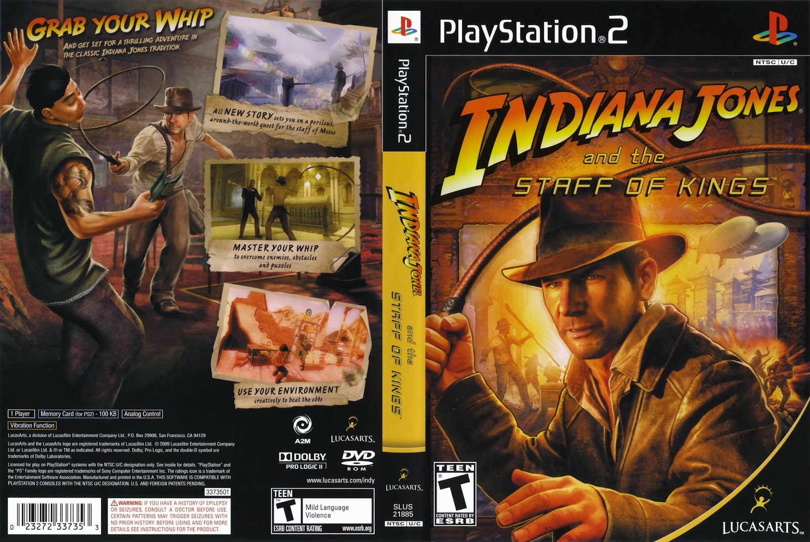Coleccion Caratulas PS2 Indiana Jones and the Staff of Kings Coleccion Caratulas PS2 Indiana Jones and the Staff of Kings