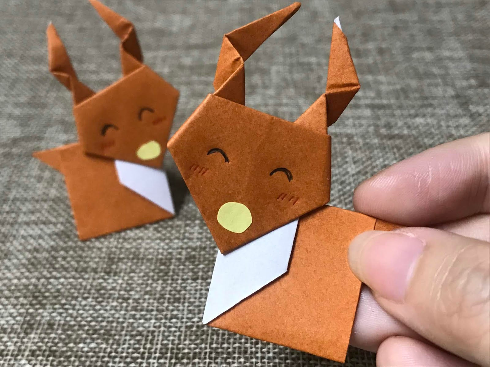 Tutorial 98 DIY Origami Reindeer The Idea King