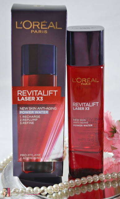 Steen bang Latijns L'Oreal: Revitalift Laser X3 Power Water | All About Beauty 101