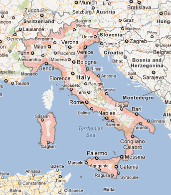Google Maps Italy ~ ONEIROITAN1