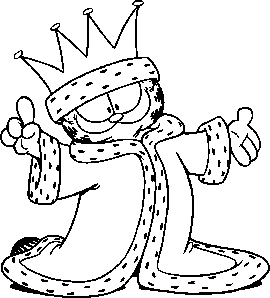 garfield and odie coloring pages for kids - photo #13