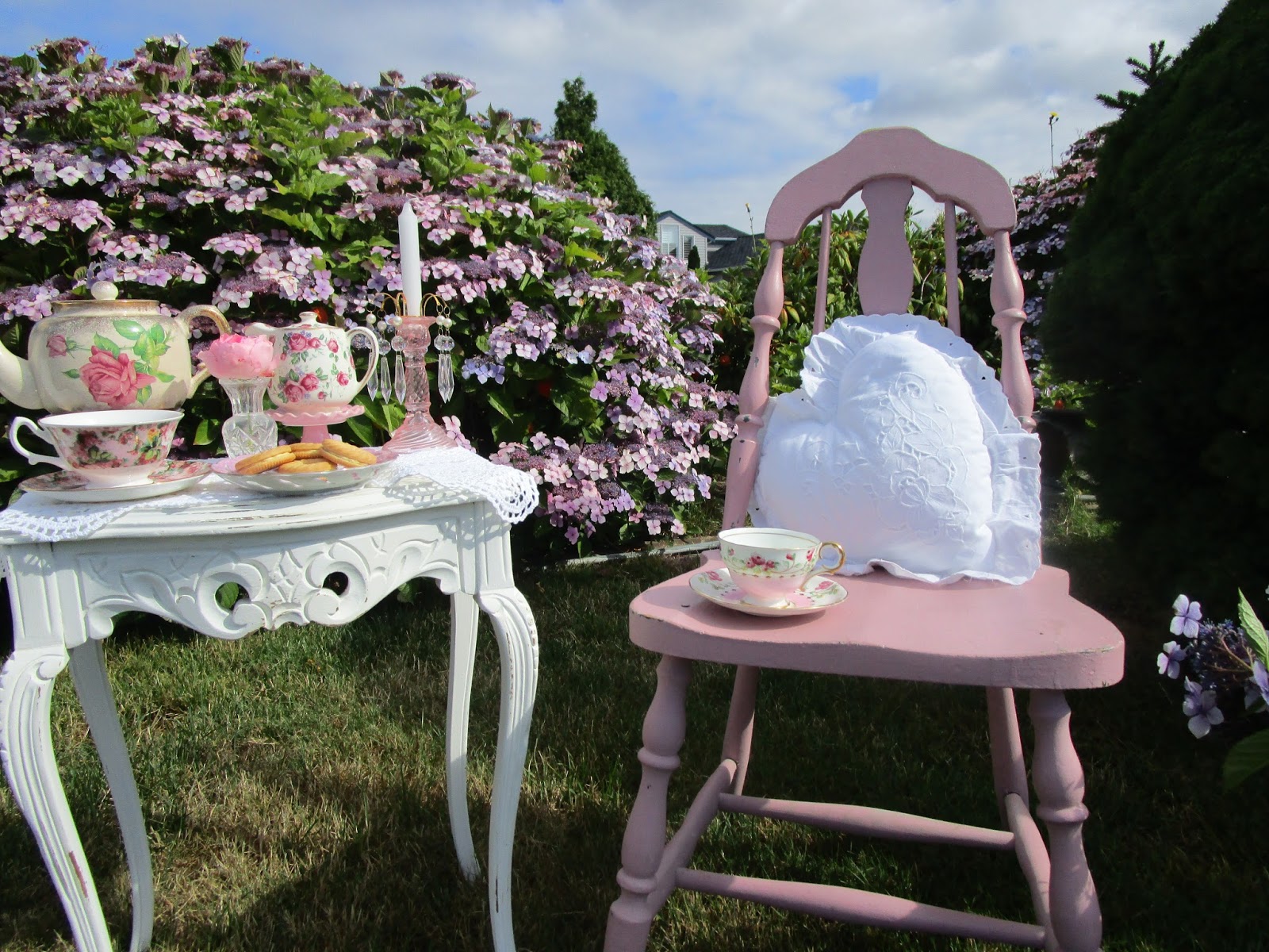 Karen's Cottage and Castle July Roses and Teacups