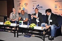 At Radio Asia 2011, New Delhi with speakers
