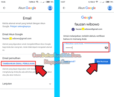 contoh email pemulihan