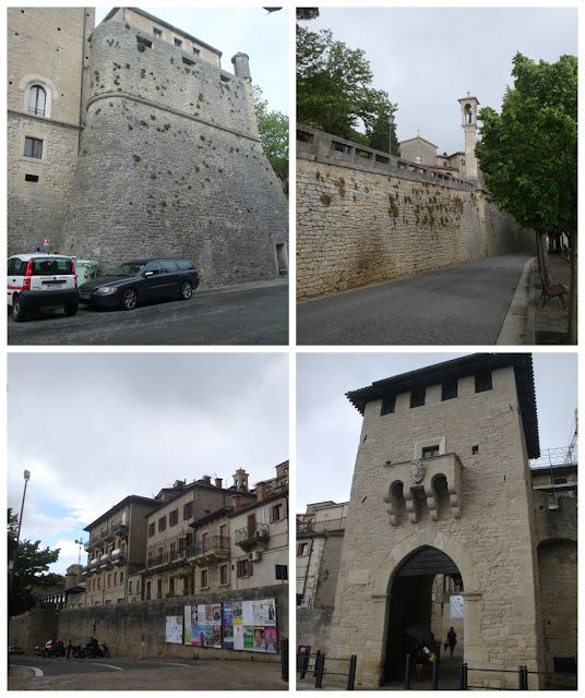 chegando em San Marino - caminho do ponto de ônibus de Rimini até a Porta San Francesco