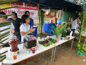 Herbal juices at Wat Bo Phuttaram