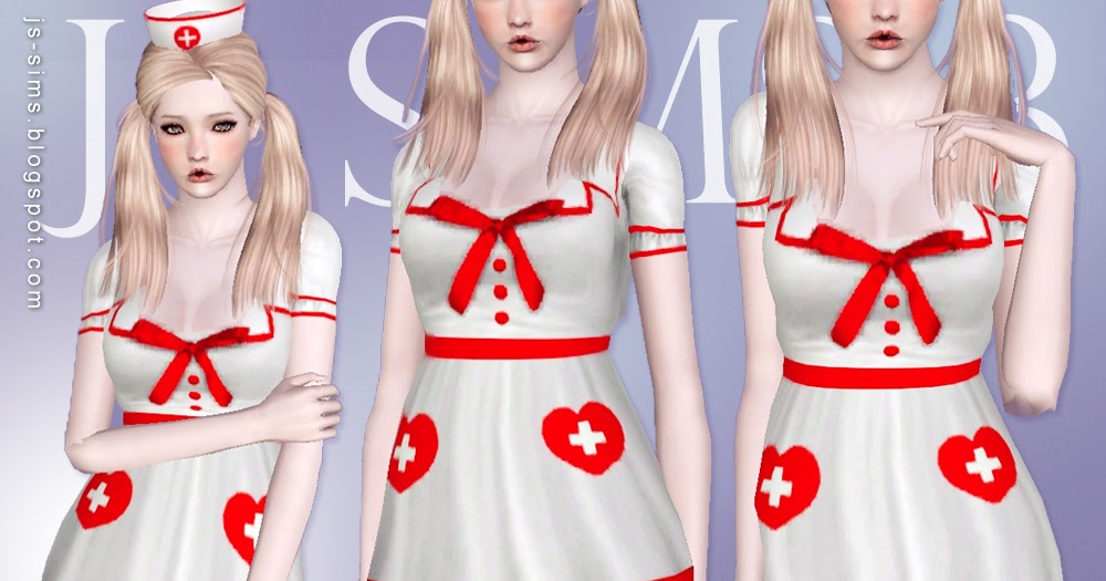[JS SIMS 3] Nurse Costume Set