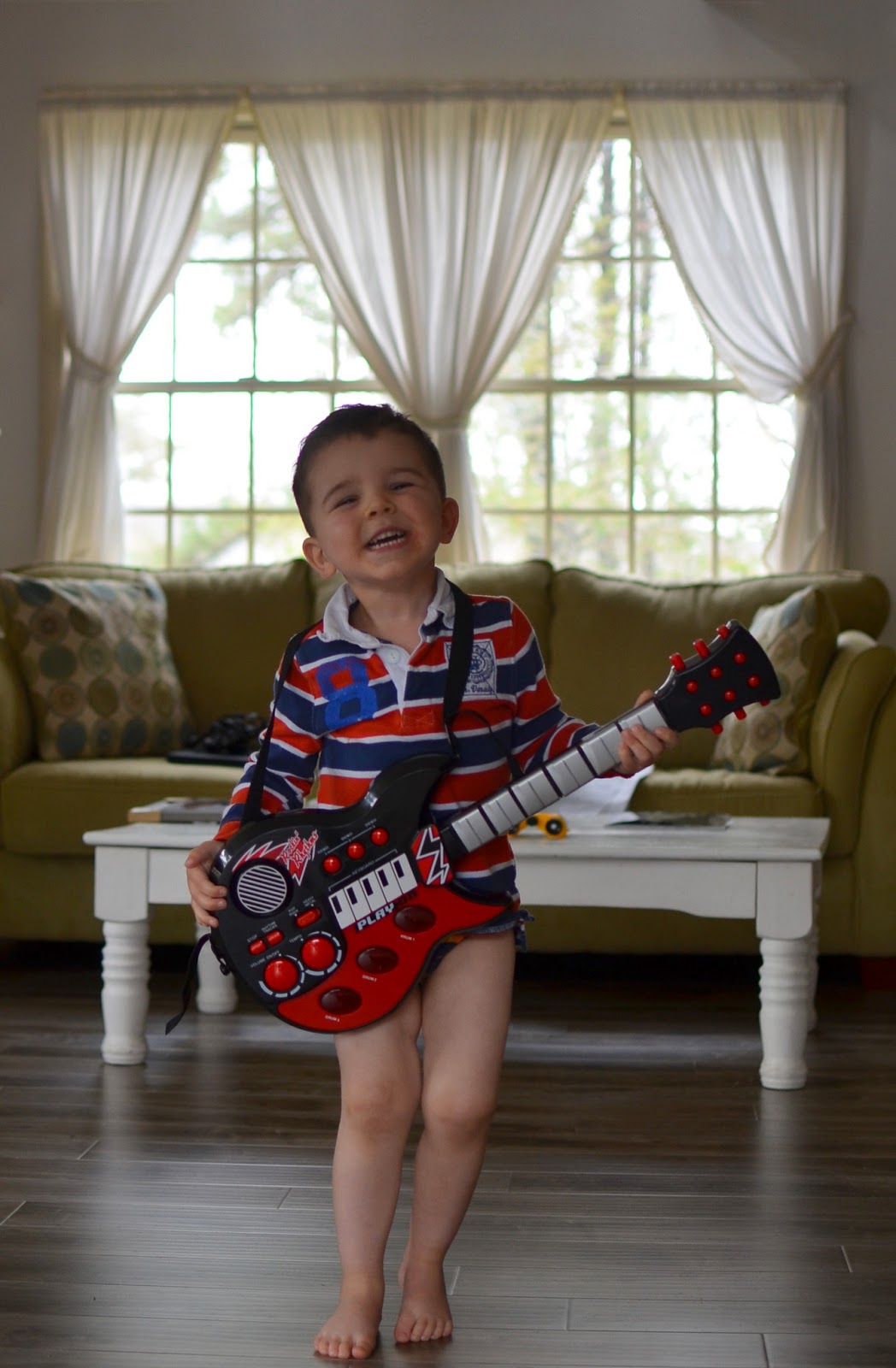 The Bowens: Jammin 'with dada in his big-boy underwear