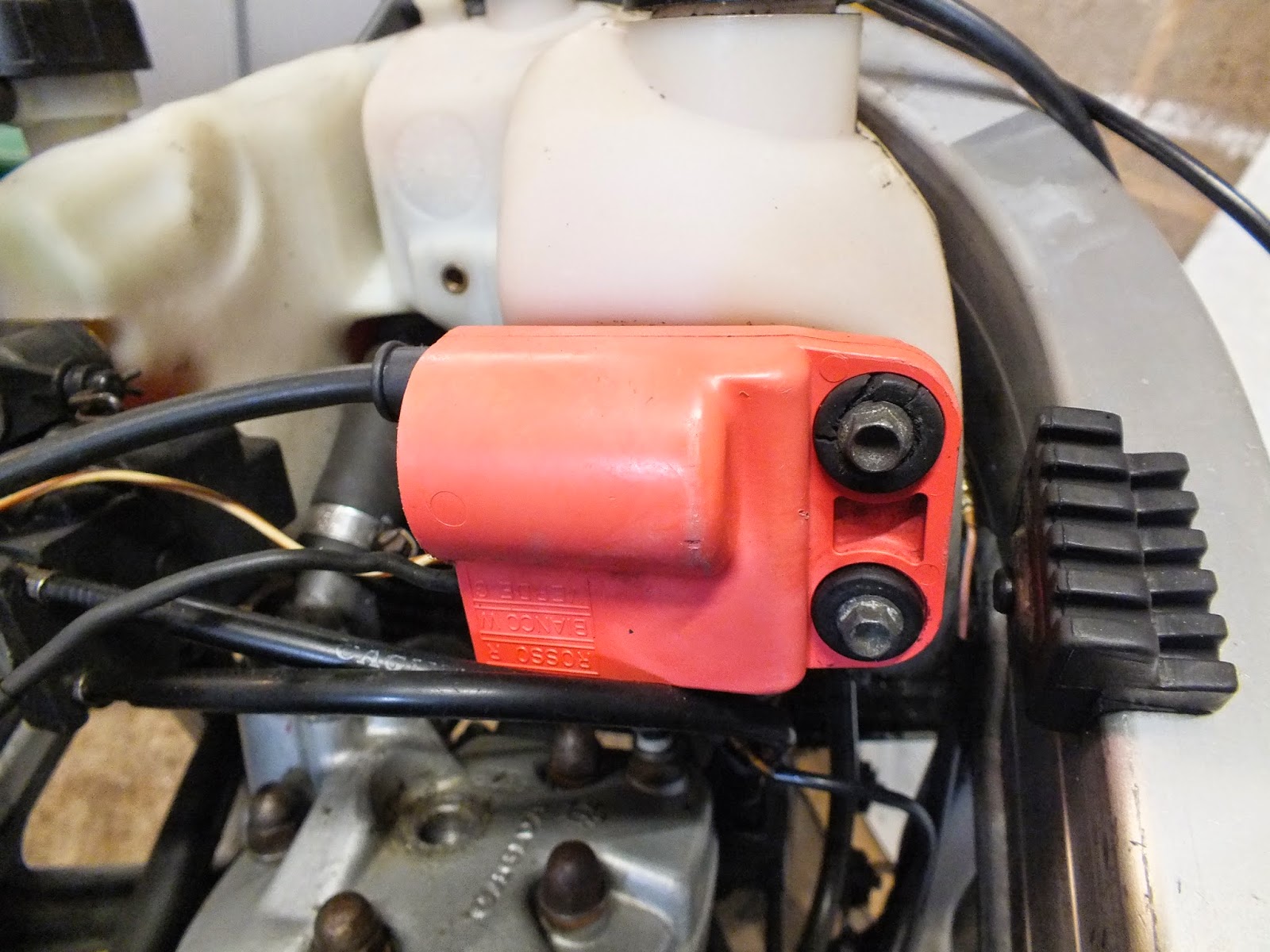 Cagiva Mito 125 Owners Blog : Cagiva mito 125 engine removal , removing