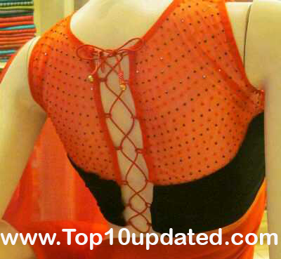 Top Ten Indian Back Side Blouse Fashion Styles Blouse Designs