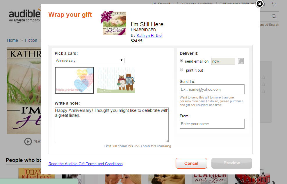 how to give audible credits as a gift how to give audible credits as a gift