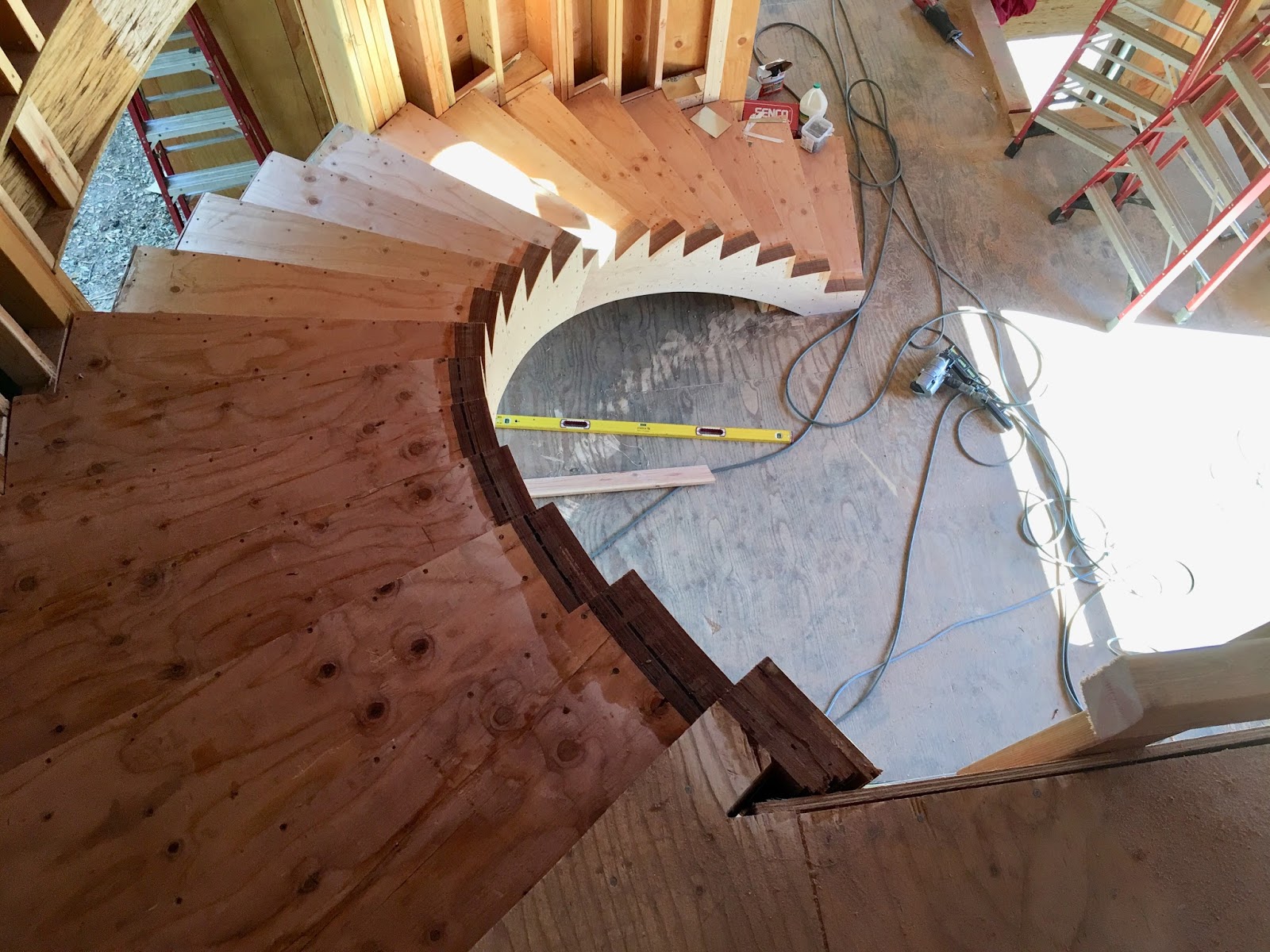 Roof Framing Geometry Freestanding Circular Stair Stringer Framing