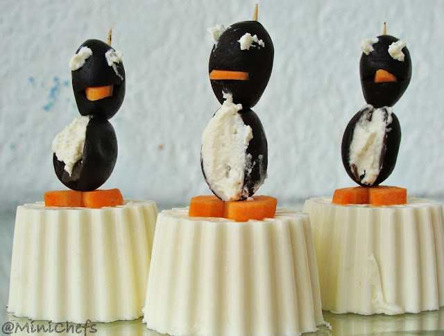 Pinguini cu crema de branza