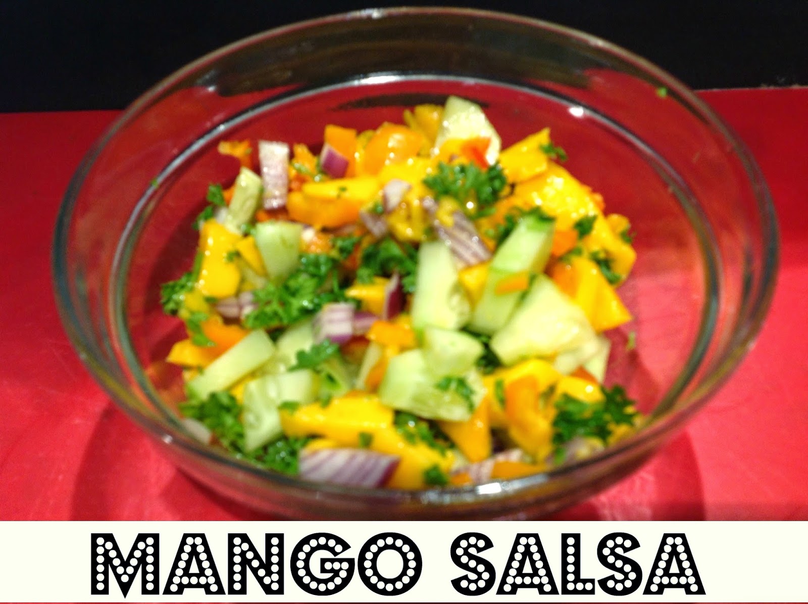 homemade mango salsa 