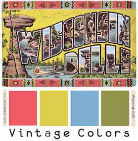 Vintage Color Palettes - Wisconsin Dells - find hex codes on the blog
