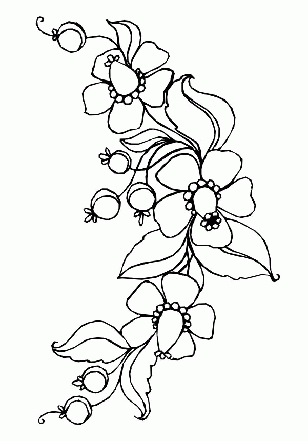 Kids Page: - Flowers To Print Out - Coloring Pages