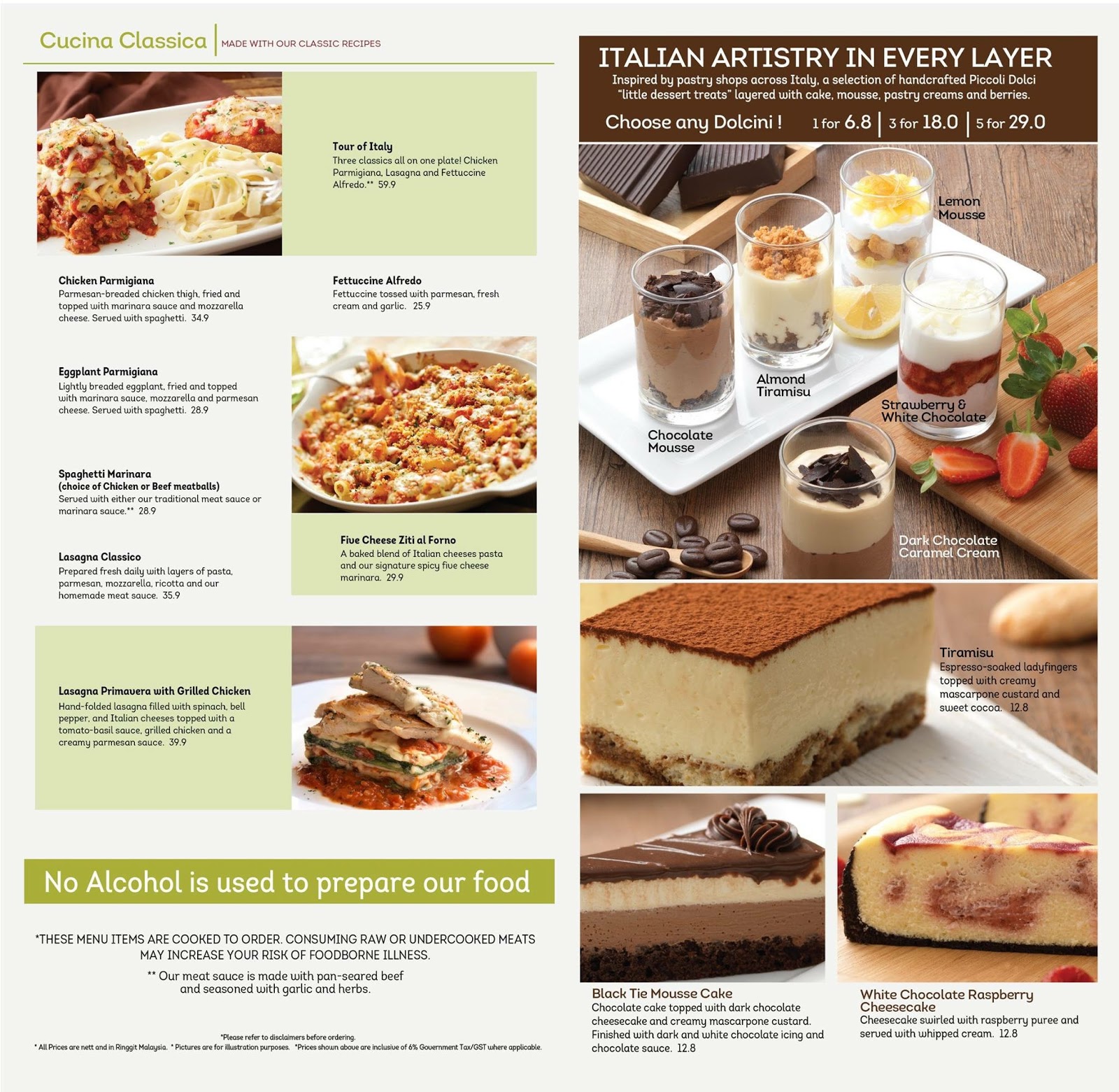 Olive Garden Menu Y Precios - Pharmakon Dergi