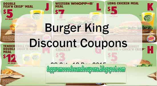 Free Promo Codes and Coupons 2023: Burger King Coupons