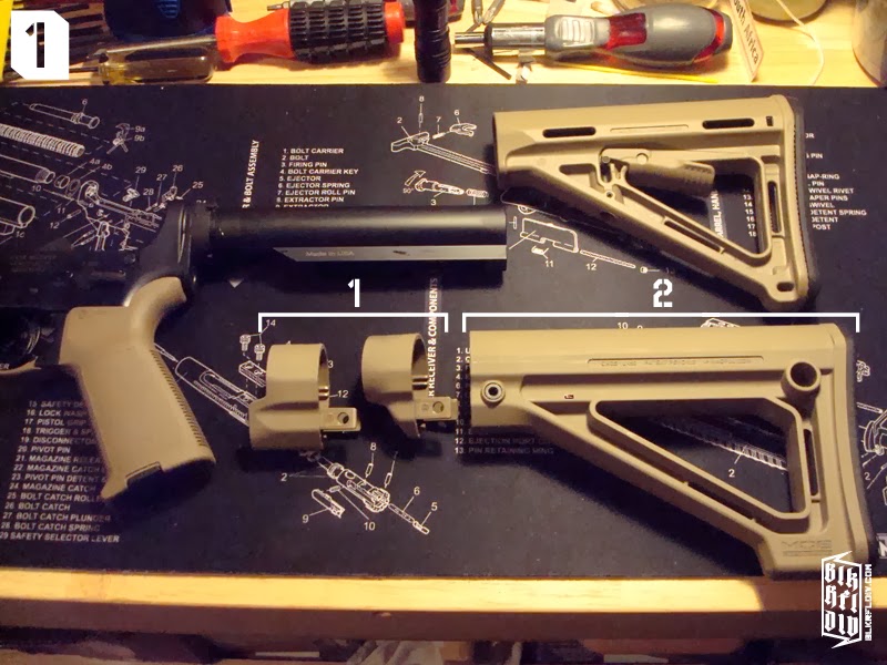 BLK RFL DIV: Installing the Magpul MOE® Fixed Carbine Stock