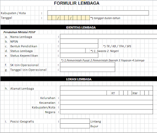  kali ini admin akan membagikan informasi mengenai seperti apa sih Format Formulir Lembaga Contoh Format Formulir Lembaga PAUD dan DIKMAS 