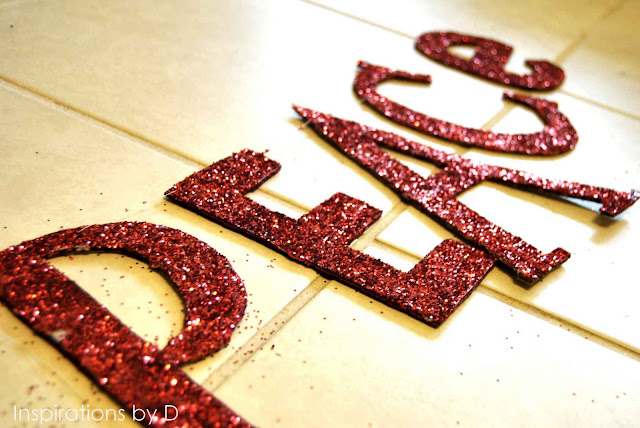 Add Glitter to Letters 