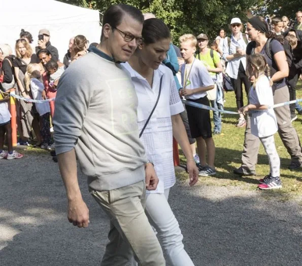 Prince Daniel attended the inaugural "Prince Daniel's Race and Sports Day" at Haga Park. Crown Princess Victoria and Princess Estelle