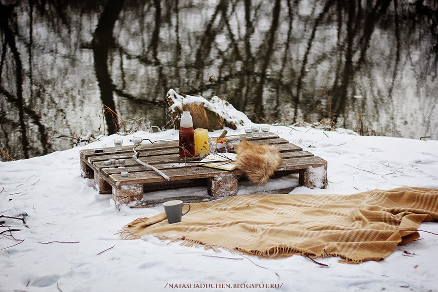 Зимний пикник на природе