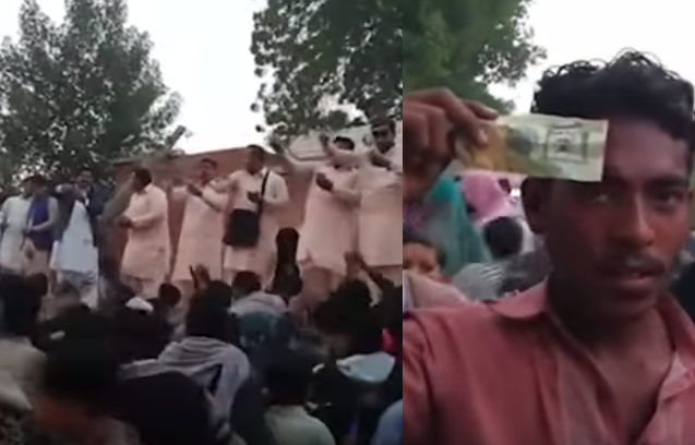 فيديو:  بدلاً من الحلويات.. عريس يمطر ضيوفه بالدولارات الأمريكية والريالات السعودية والهواتف الحديثة!