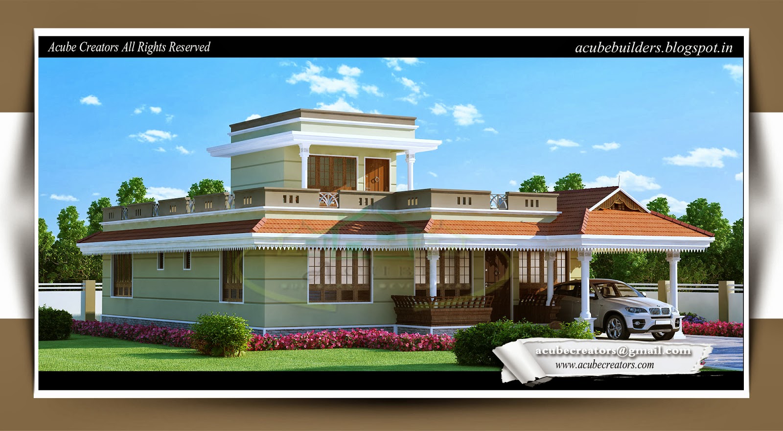 Single story Kerala home design (Plan 175)