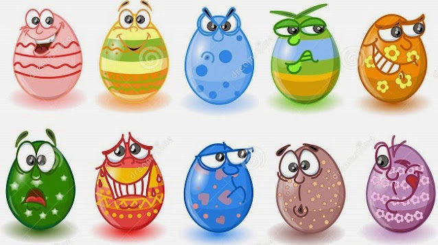 Αυγά ζωγραφισμένα φατσούλες