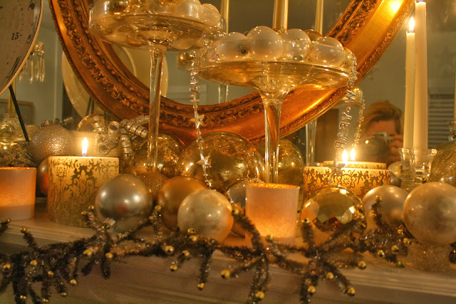 I Have A Big Story To Tell: New Years Glamour on the Mantel