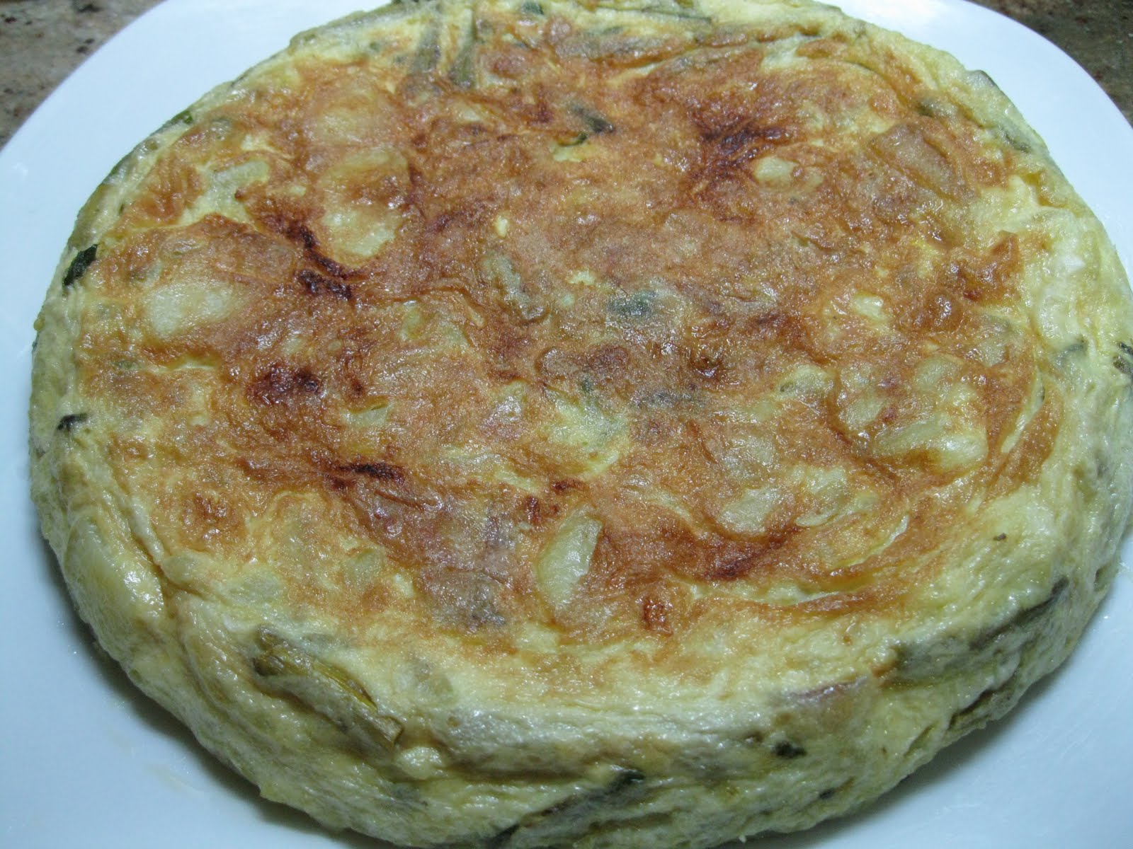 El Placer Diario TORTILLA DE PATATAS Y ESPARRAGOS