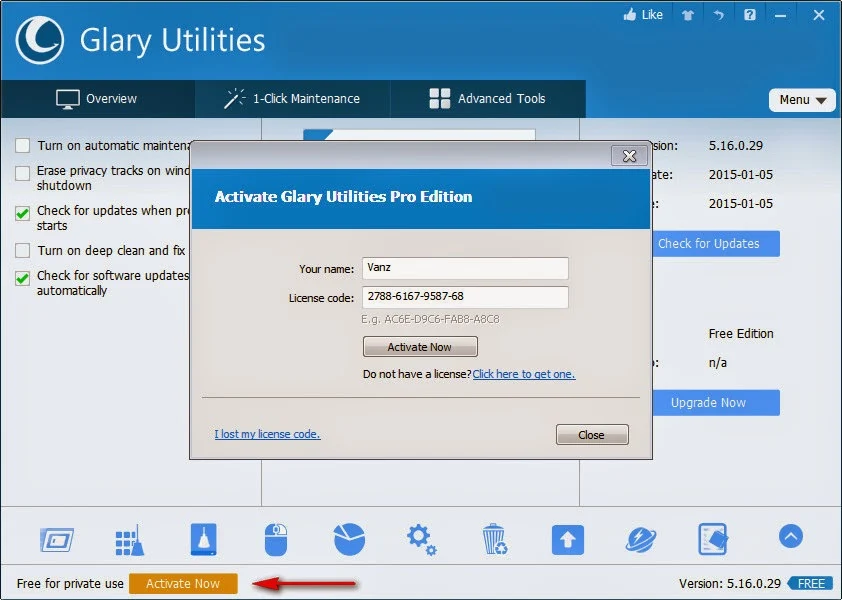Glary Utilities Professional v5.16.0.29 Full Version with Serial Key