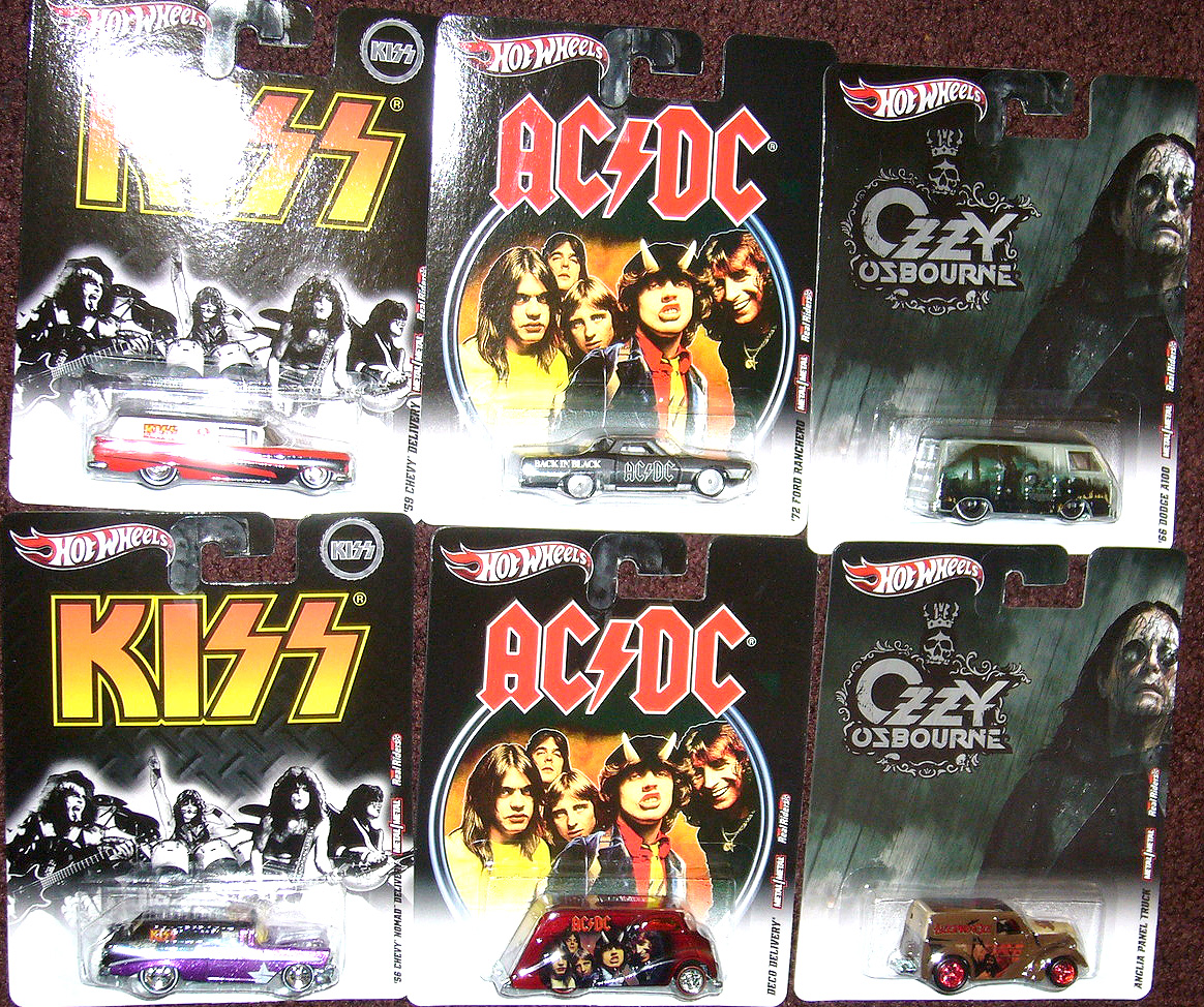 T-Hunted!: Série Nostalgia Hot Wheels: AC/DC, Kiss e Ozzy!