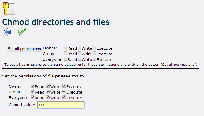 Chmod. Коды chmod. chmod write all.