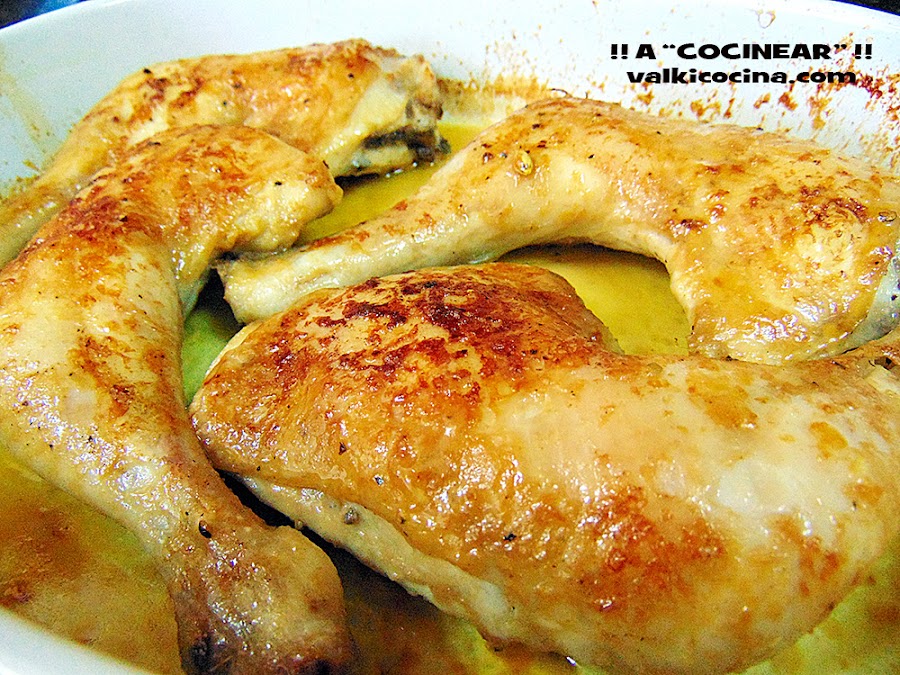 Pollo asado al limón