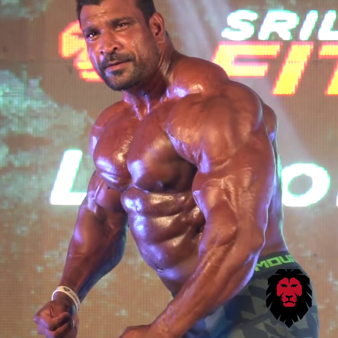 Muscle Lover Sri Lankan bodybuilder Lucion Pushparaj Black Lion of Asia