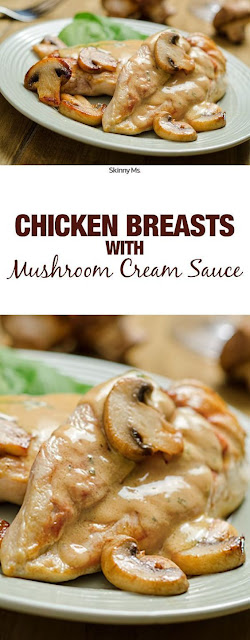 Chìcken Breasts wìth Mushroom Cream Sauce