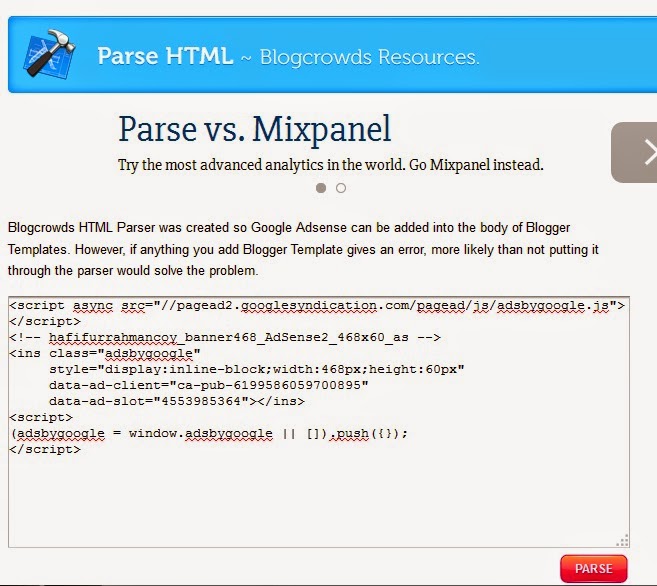 Memanfaatkan Kekuatan Google AdSense: Panduan Lengkap Parse Kode Iklan ke Blog Anda