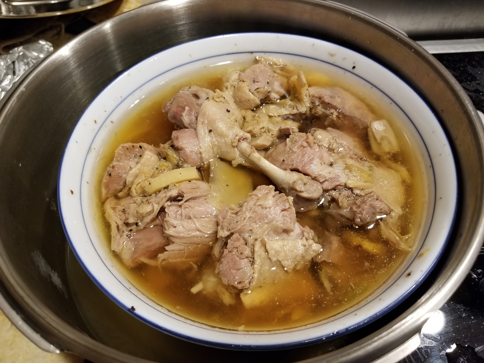 Mom's Kitchen Steam Duck and Pickled Mustard Leaves Soup
